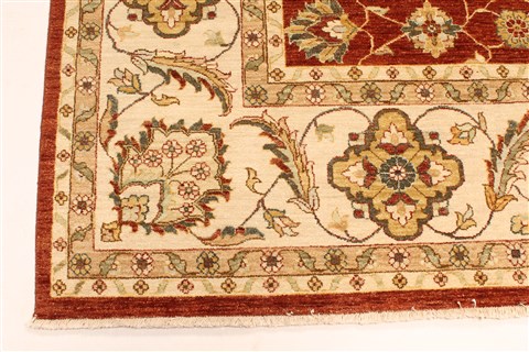 Ziegler Beige Square Hand Knotted 1111 X 121 Area Rug 250-30483 Image 12