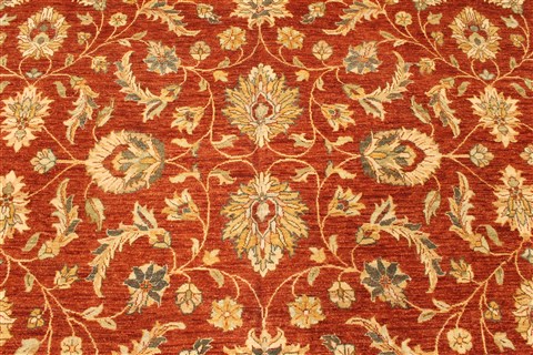 Ziegler Beige Square Hand Knotted 1111 X 121 Area Rug 250-30483 Image 1