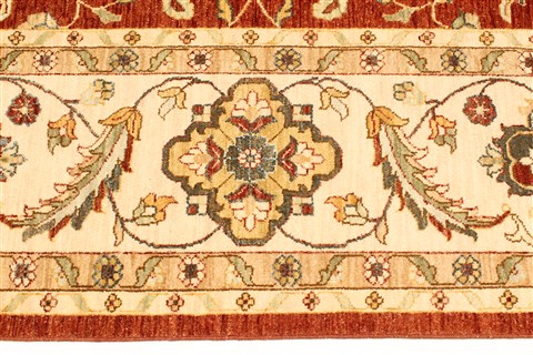 Ziegler Beige Square Hand Knotted 1111 X 121 Area Rug 250-30483 Image 2