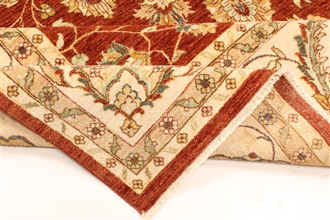 Ziegler Beige Square Hand Knotted 1111 X 121 Area Rug 250-30483 Image 6