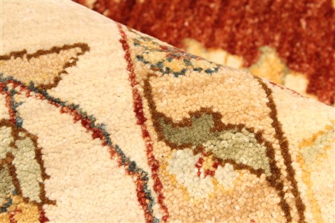 Ziegler Beige Square Hand Knotted 1111 X 121 Area Rug 250-30483 Image 9