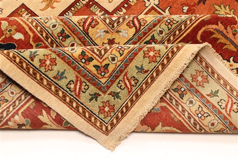 Serapi Beige Hand Knotted 139 X 159 Area Rug 250-30484 Image 2