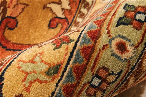 Serapi Beige Hand Knotted 139 X 159 Area Rug 250-30484 Image 6