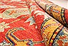 Kazak Orange Hand Knotted 129 X 169  Area Rug 250-30487 Thumb 1