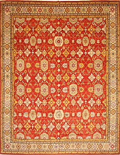 Kazak Orange Hand Knotted 12'9" X 16'9"  Area Rug 250-30487