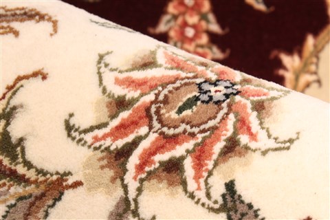 Tabriz Beige Hand Knotted 120 X 150 Area Rug 250-30489 Image 11