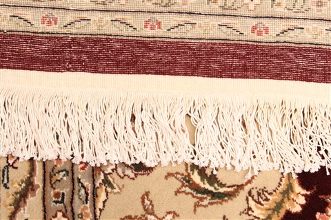 Tabriz Beige Hand Knotted 120 X 150 Area Rug 250-30489 Image 5