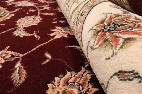 Tabriz Beige Hand Knotted 120 X 150 Area Rug 250-30489 Image 8