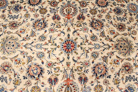 Kashan Blue Hand Knotted 126 X 171 Area Rug 250-30490 Image 12