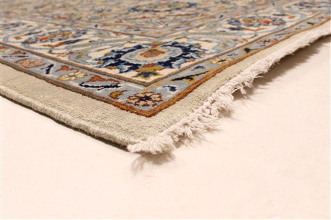 Kashan Blue Hand Knotted 126 X 171 Area Rug 250-30490 Image 3