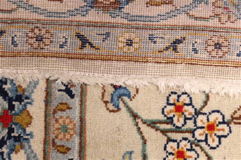 Kashan Blue Hand Knotted 126 X 171 Area Rug 250-30490 Image 4
