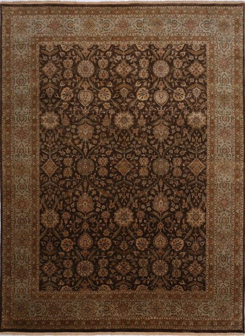 Jaipur Brown Hand Knotted 89 X 118 Area Rug 301-30491 Image 0