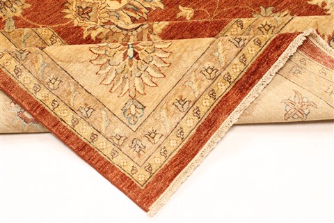 Ziegler Beige Square Hand Knotted 120 X 120 Area Rug 250-30493 Image 12