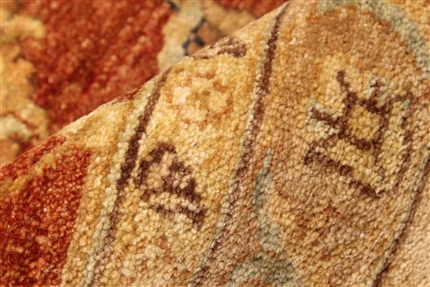 Ziegler Beige Square Hand Knotted 120 X 120 Area Rug 250-30493 Image 5