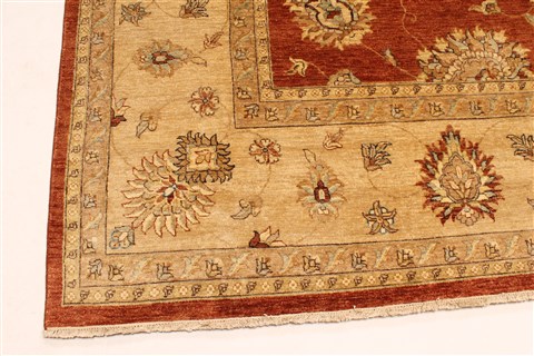 Ziegler Beige Square Hand Knotted 120 X 120 Area Rug 250-30493 Image 6