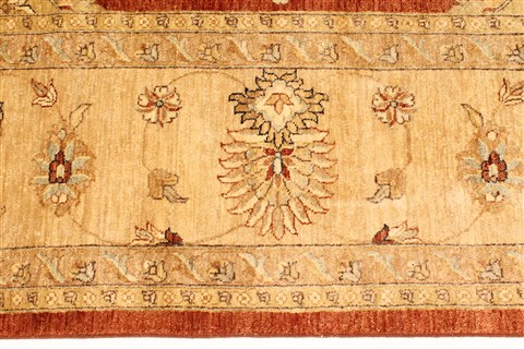 Ziegler Beige Square Hand Knotted 120 X 120 Area Rug 250-30493 Image 8