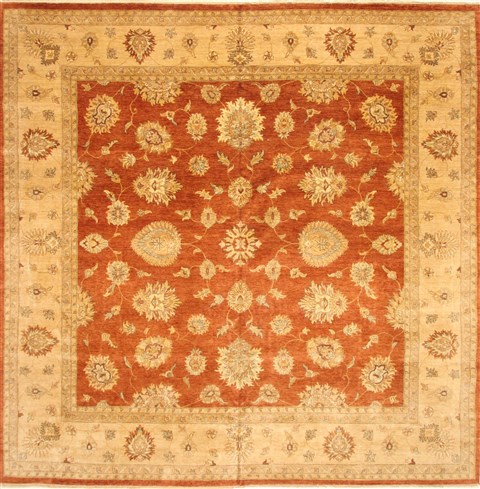 Ziegler Beige Square Hand Knotted 120 X 120 Area Rug 250-30493 Image 0