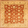 Ziegler Beige Square Hand Knotted 120 X 120  Area Rug 250-30493 Thumb 0