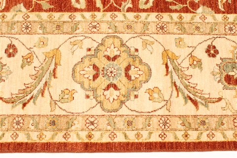 Ziegler Beige Square Hand Knotted 1110 X 121 Area Rug 250-30495 Image 1