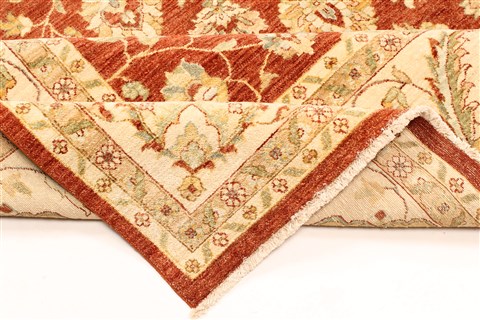 Ziegler Beige Square Hand Knotted 1110 X 121 Area Rug 250-30495 Image 5