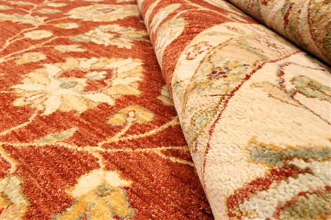 Ziegler Beige Square Hand Knotted 1110 X 121 Area Rug 250-30495 Image 6