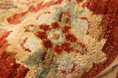 Ziegler Beige Square Hand Knotted 1110 X 121 Area Rug 250-30495 Image 9