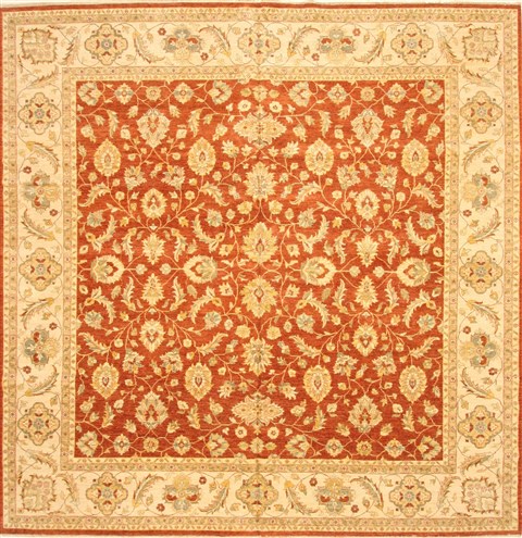 Ziegler Beige Square Hand Knotted 1110 X 121 Area Rug 250-30495 Image 0