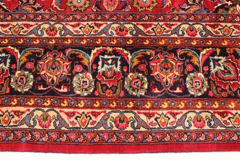 Khorasan Red Square Hand Knotted 118 X 131 Area Rug 250-30496 Image 2