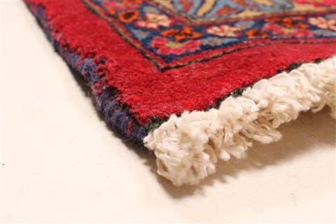 Khorasan Red Square Hand Knotted 118 X 131 Area Rug 250-30496 Image 4