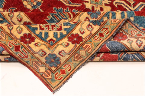 Kazak Red Hand Knotted 1211 X 176 Area Rug 250-30497 Image 6