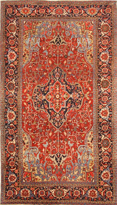 Serapi Red Hand Knotted 119 X 175 Area Rug 250-30498 Image 0