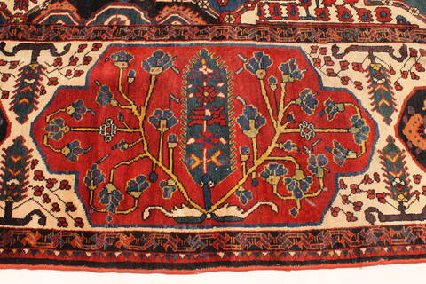 Bakhtiar Multicolor Hand Knotted 123 X 165  Area Rug 250-30499 Image 1