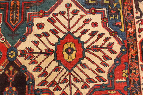 Bakhtiar Multicolor Hand Knotted 123 X 165  Area Rug 250-30499 Image 4