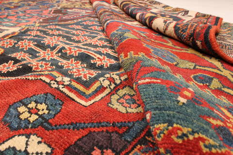 Bakhtiar Multicolor Hand Knotted 123 X 165  Area Rug 250-30499 Image 9