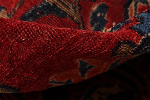 Sarouk Red Hand Knotted 112 X 165 Area Rug 250-30501 Image 3