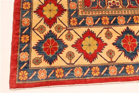 Kazak Red Hand Knotted 1111 X 1510  Area Rug 250-30502 Image 12