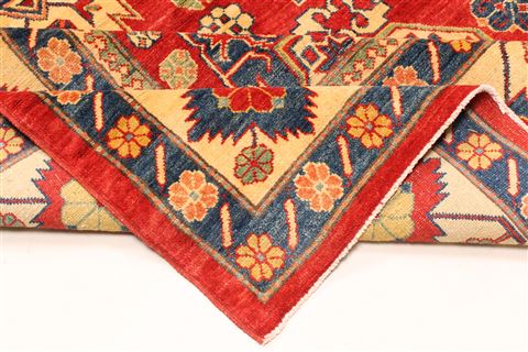 Kazak Red Hand Knotted 1111 X 1510  Area Rug 250-30502 Image 7