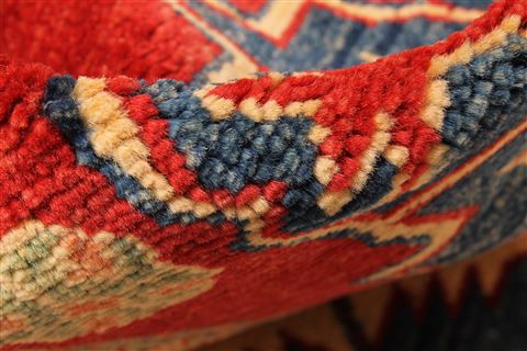 Kazak Red Hand Knotted 1111 X 1510  Area Rug 250-30502 Image 9