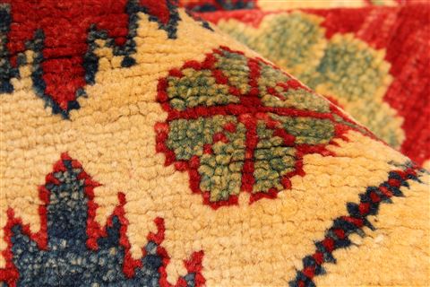 Kazak Red Hand Knotted 1111 X 1510  Area Rug 250-30502 Image 10