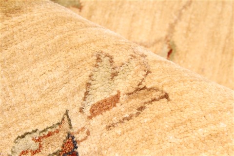 Ziegler Beige Square Hand Knotted 120 X 120 Area Rug 250-30503 Image 8