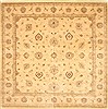 Ziegler Beige Square Hand Knotted 120 X 120  Area Rug 250-30503 Thumb 0