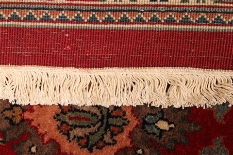 Kashmir Green Square Hand Knotted 120 X 121 Area Rug 250-30504 Image 12