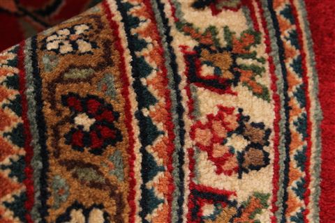 Kashmir Green Square Hand Knotted 120 X 121 Area Rug 250-30504 Image 7