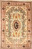 Tabriz Green Hand Knotted 120 X 185 Area Rug 250-30505 Thumb 0