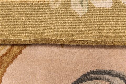 Pishavar Beige Hand Knotted 90 X 120 Area Rug 250-30507 Image 4