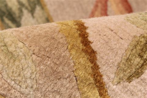 Pishavar Beige Hand Knotted 90 X 120 Area Rug 250-30507 Image 9