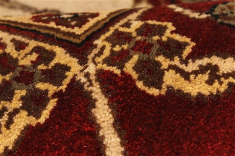 Agra Beige Square Hand Knotted 120 X 120 Area Rug 250-30508 Image 2