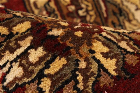 Agra Beige Square Hand Knotted 120 X 120 Area Rug 250-30508 Image 5