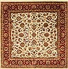 Agra Beige Square Hand Knotted 120 X 120  Area Rug 250-30508 Thumb 0