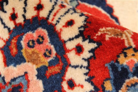 Kashan Blue Hand Knotted 101 X 142 Area Rug 250-30509 Image 10